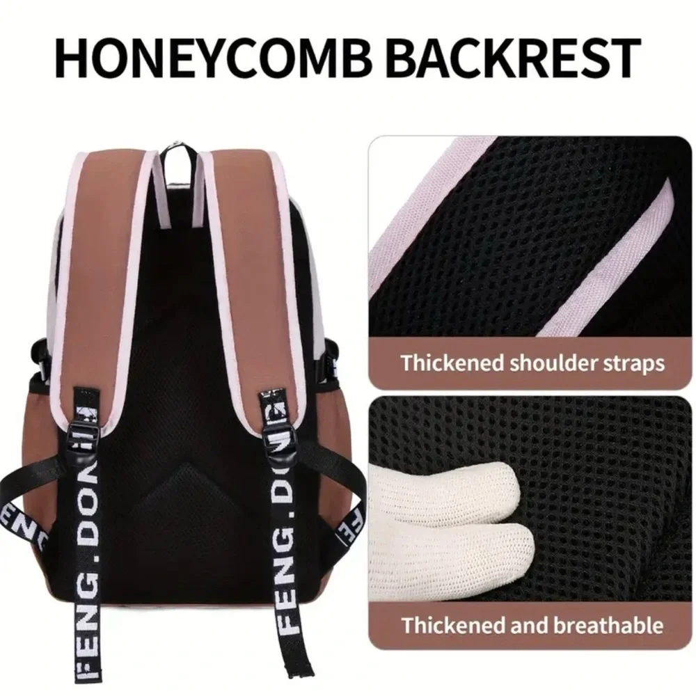 Capybara Versatile Backpack Adjustable Strap Travel Computer Bag Unisex, Brown